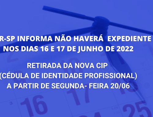 CRTR-SP Informa:  não haverá expediente nos dias 16 e 17 de junho de 2022