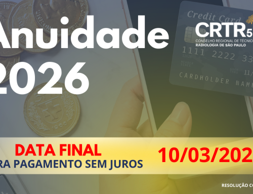 ANUIDADE 2026 | Últimos Dias Para Pagamento Sem Juros